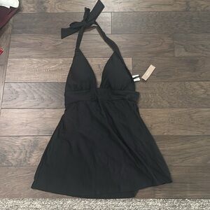 NWT JCrew Black Halter Neck SwimDress Sz 10